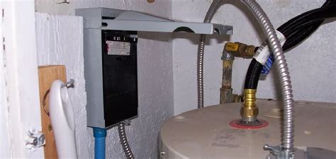 electrical disconnect for water heater